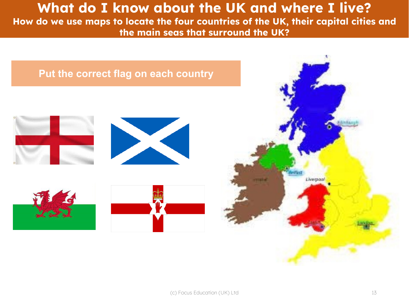 Picture match - Flags of UK countries