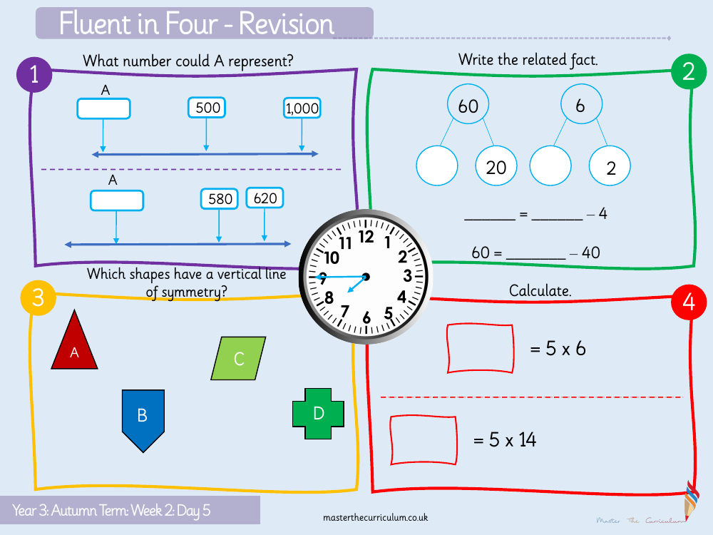 Place value - 1, 10, 100 more or less - Starter