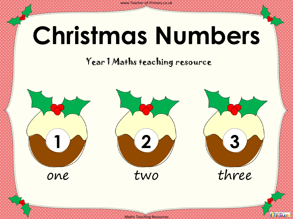 Christmas Numbers - PowerPoint