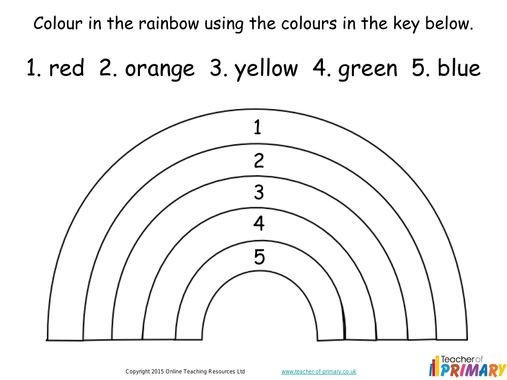 Colours  - Worksheet