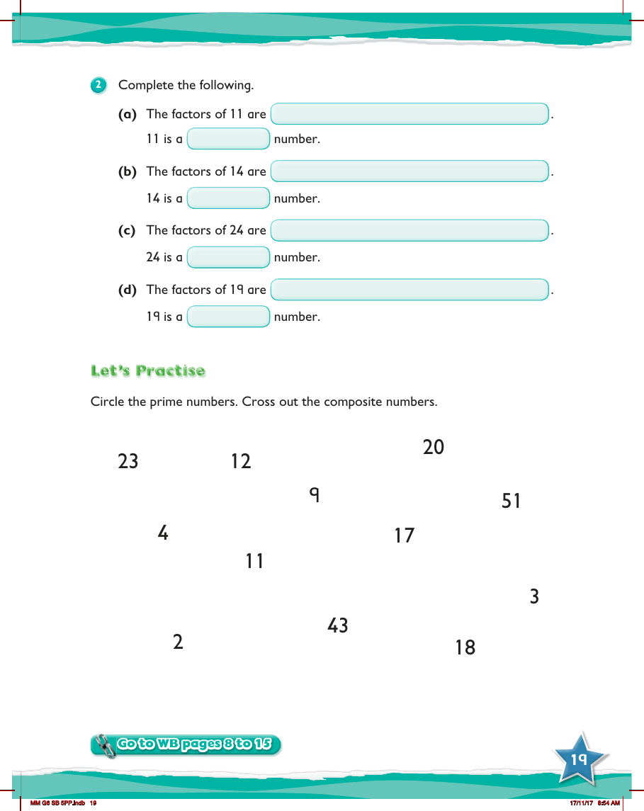 Max Maths, Year 6, Try it, Prime and composite numbers (2)