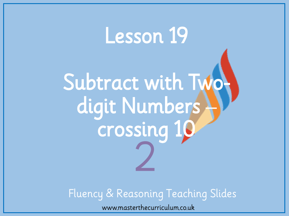 Addition and subtraction - Subtract with two-digit numbers crossing 10 - Presentation