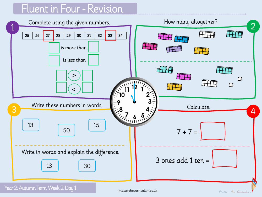 Place value - Count objects to 100 - Starter