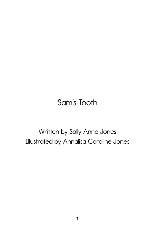 Sam's Tooth - Activity Pack