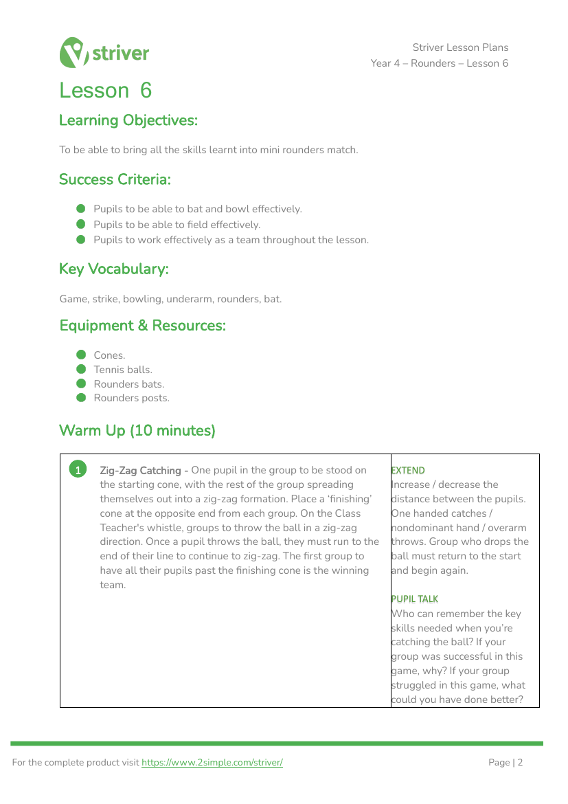 Rounders - Lesson 6