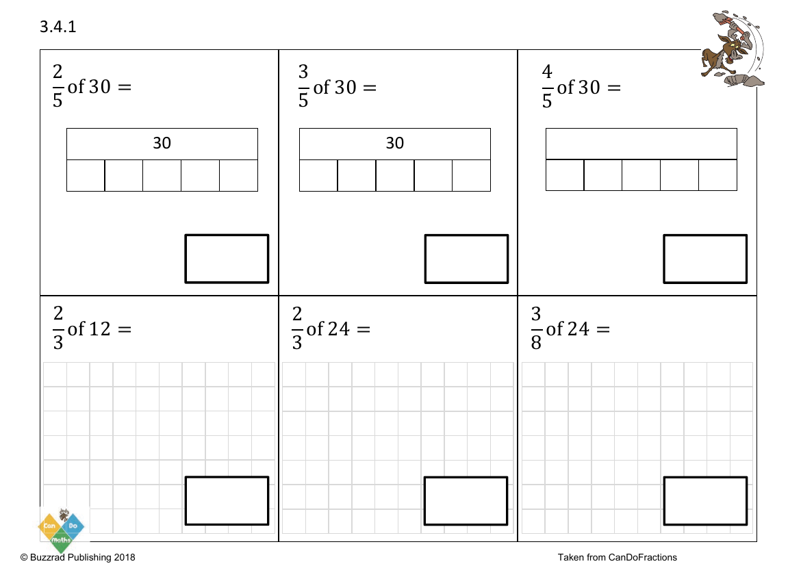 Find non-unit fractions of an amount