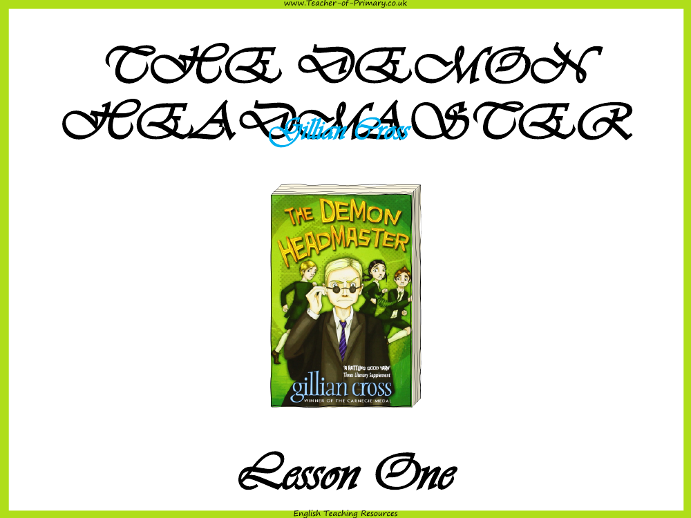 The Demon Headmaster - Lesson 1 - PowerPoint