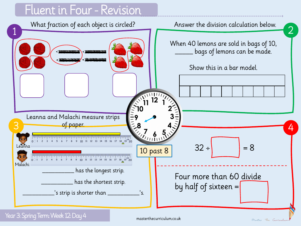 Fractions - Non-unit fractions - Starter