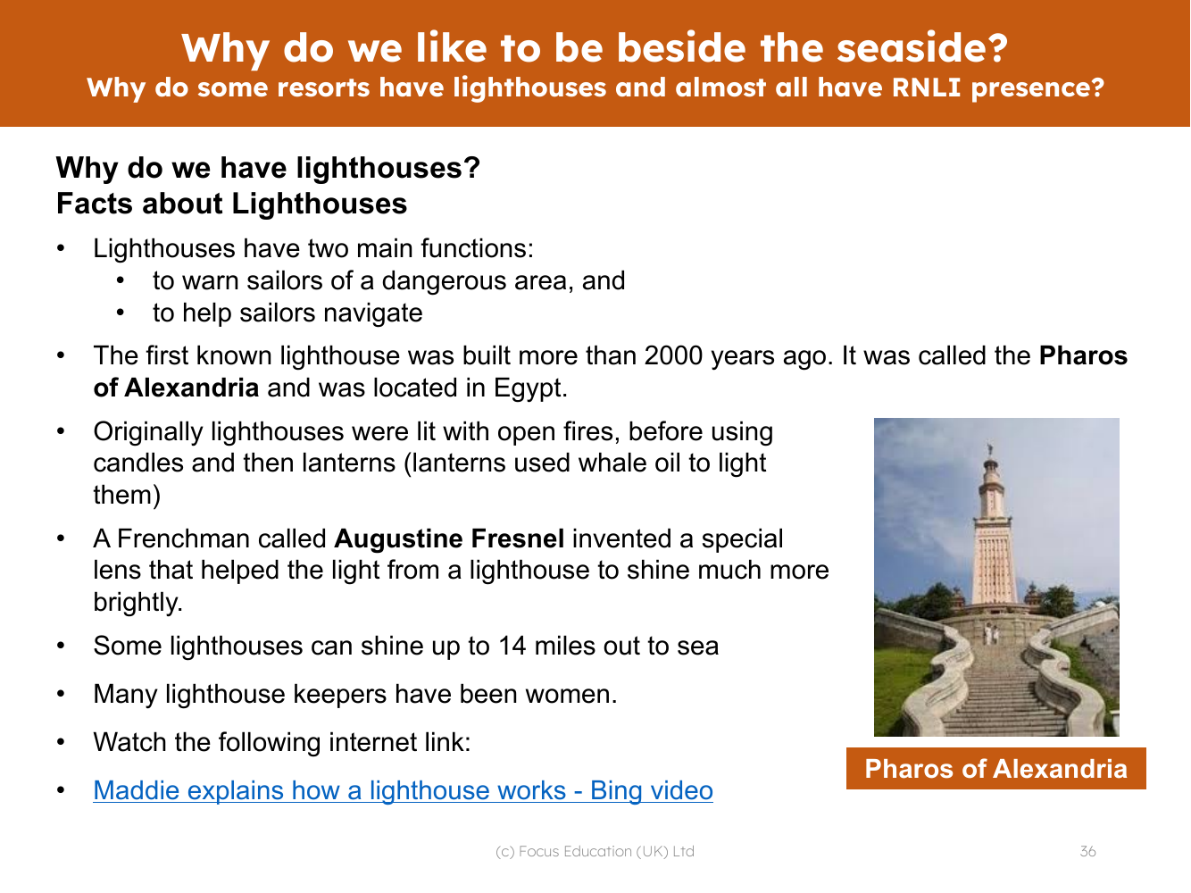 Lighthouse of Alexandria  Purpose & Facts - Video & Lesson