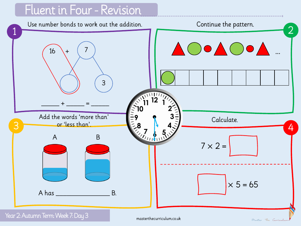 Addition and subtraction - Subtraction crossing 10 - Starter