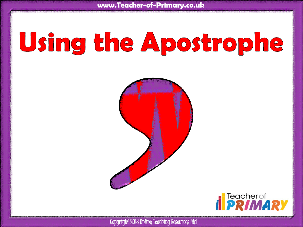 Using the Apostrophe - PowerPoint