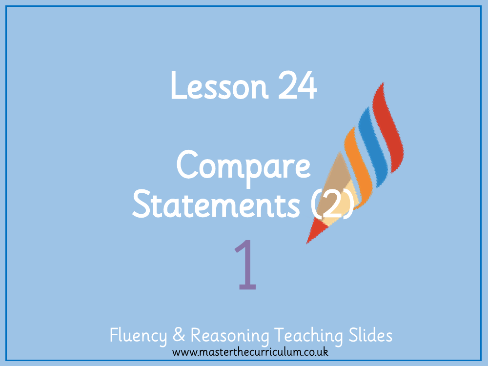 Addition and subtraction within 10 - Comparing statements 2 - Presentation