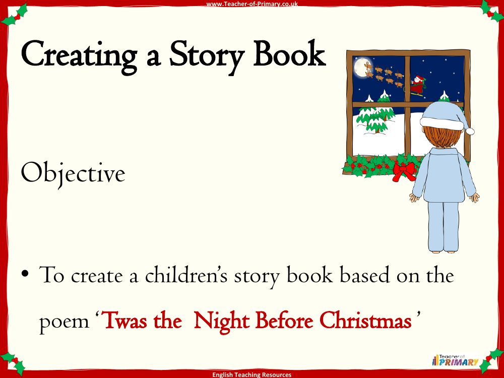 Twas the Night Before Christmas - Lesson 5 - PowerPoint