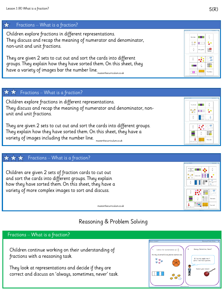 Fractions - What is a fraction? - Worksheet