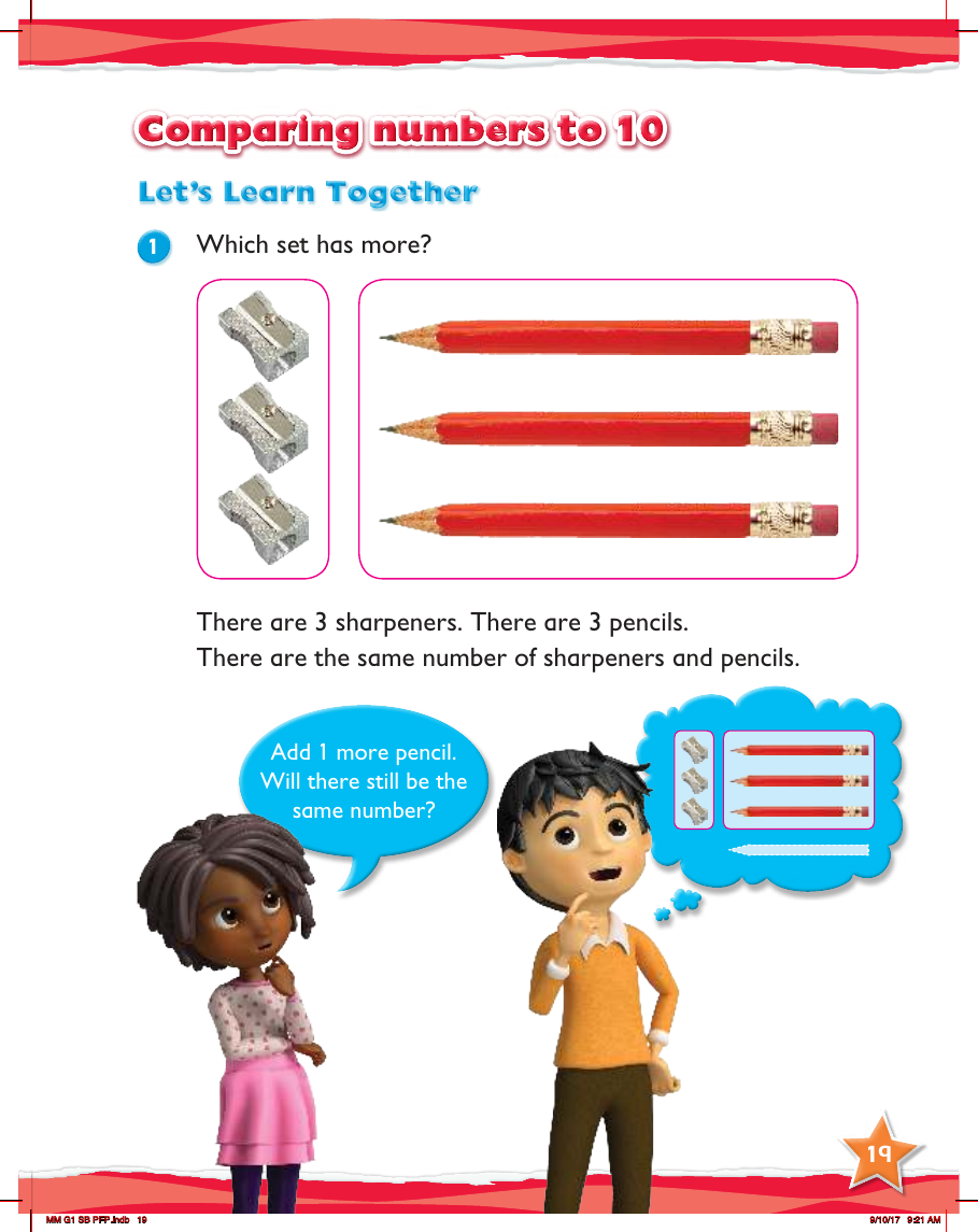Learn together, Comparing numbers to 10 (1)