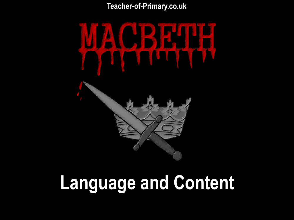 Macbeth - Lesson 2 - Language and Content PowerPoint