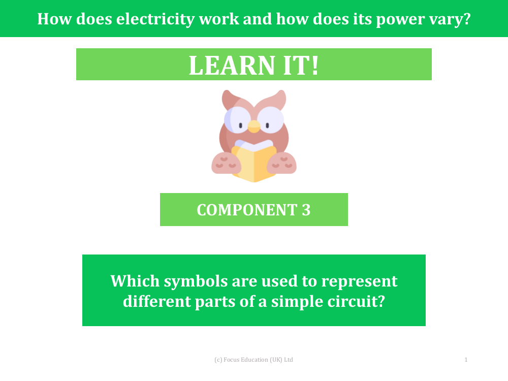 Which symbols are used to represent different parts of a simple circuit? - Presentation