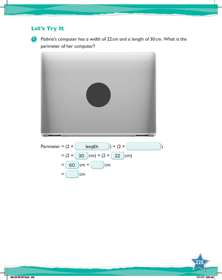 Max Maths, Year 6, Try it, Perimeters of compound shapes (1)