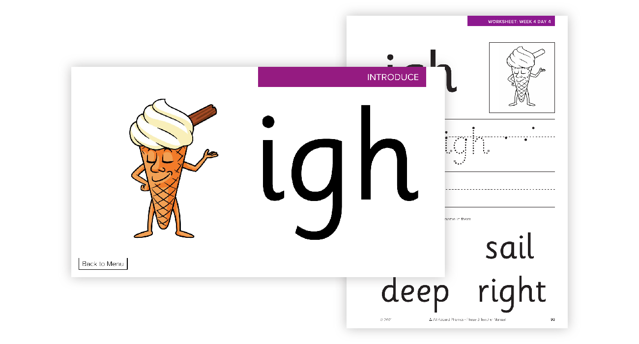 Week 4 Lesson 4 Letter Formation Igh Phonics Phase 3 Worksheet