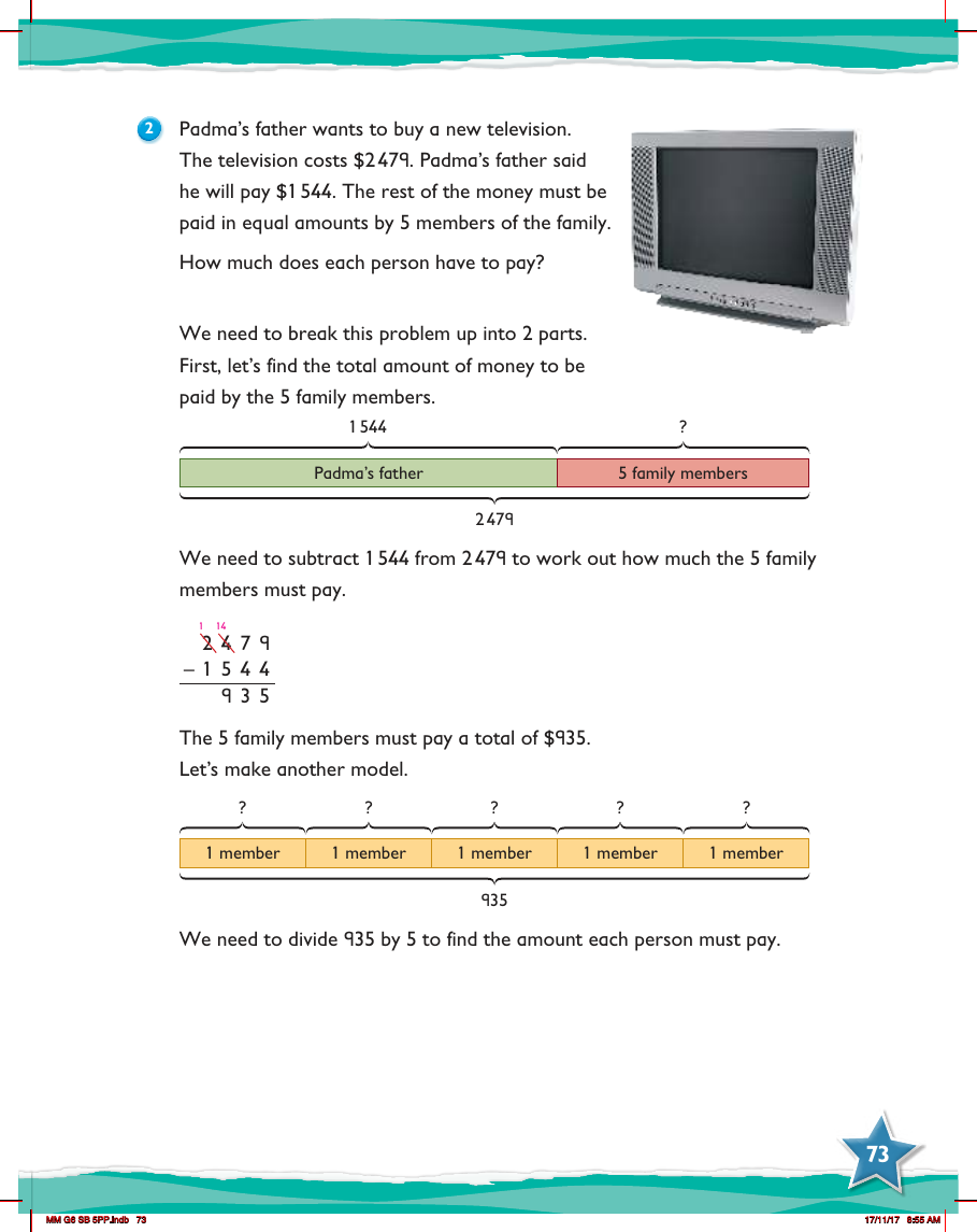 Max Maths, Year 6, Learn together, Division word problems (2)