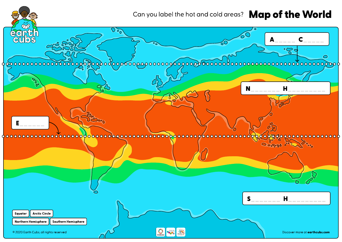 Hot or Cold Map of the World