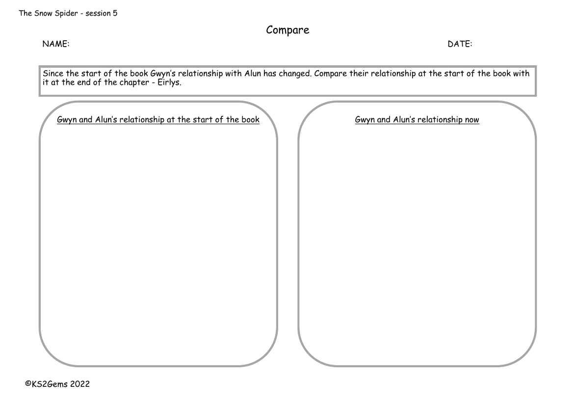 The Snow Spider - Session 5 - Compare