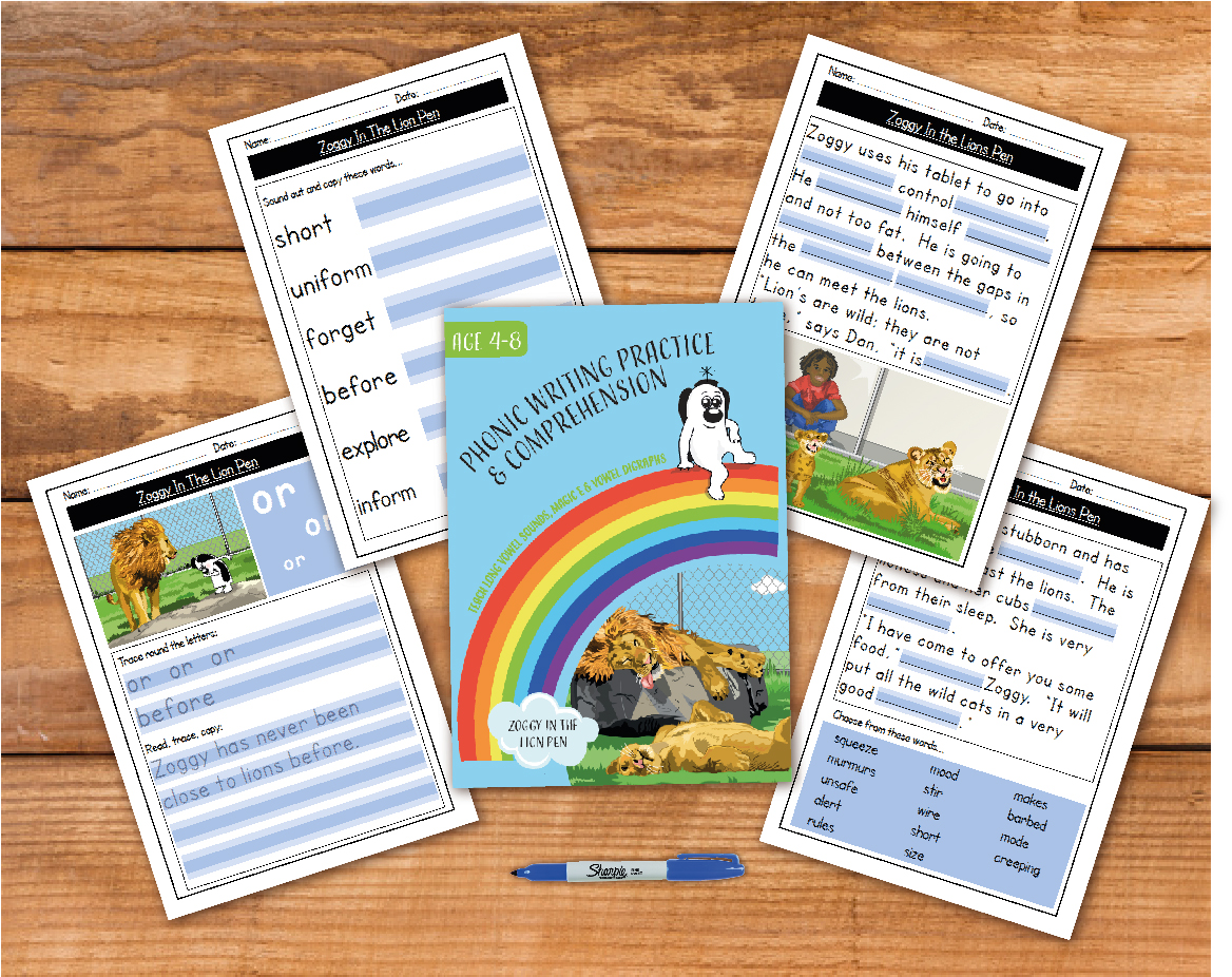 Zoggy In The Lion Pen - Teacher Notes (Writing And Comprehension Practice)