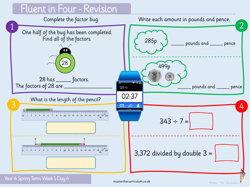 Multiplication and Division - Efficient Multiplication - Starter