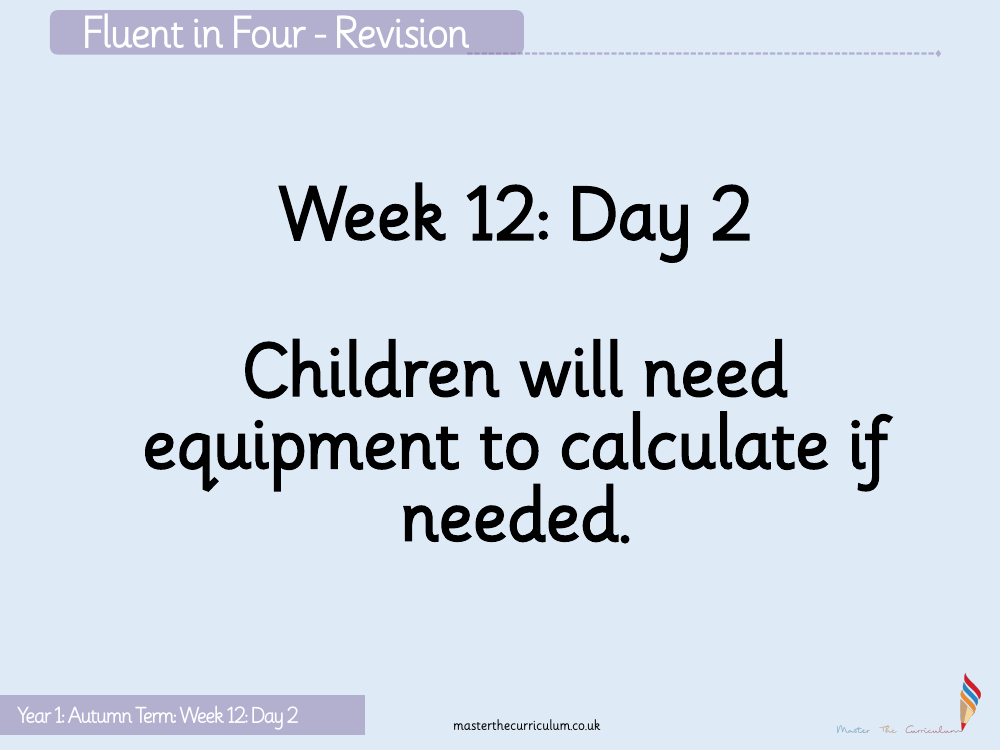 Place Value within 20 - Compare numbers - Starter