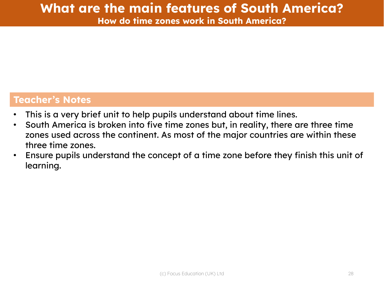 How do time zones work in South America? - Teacher notes