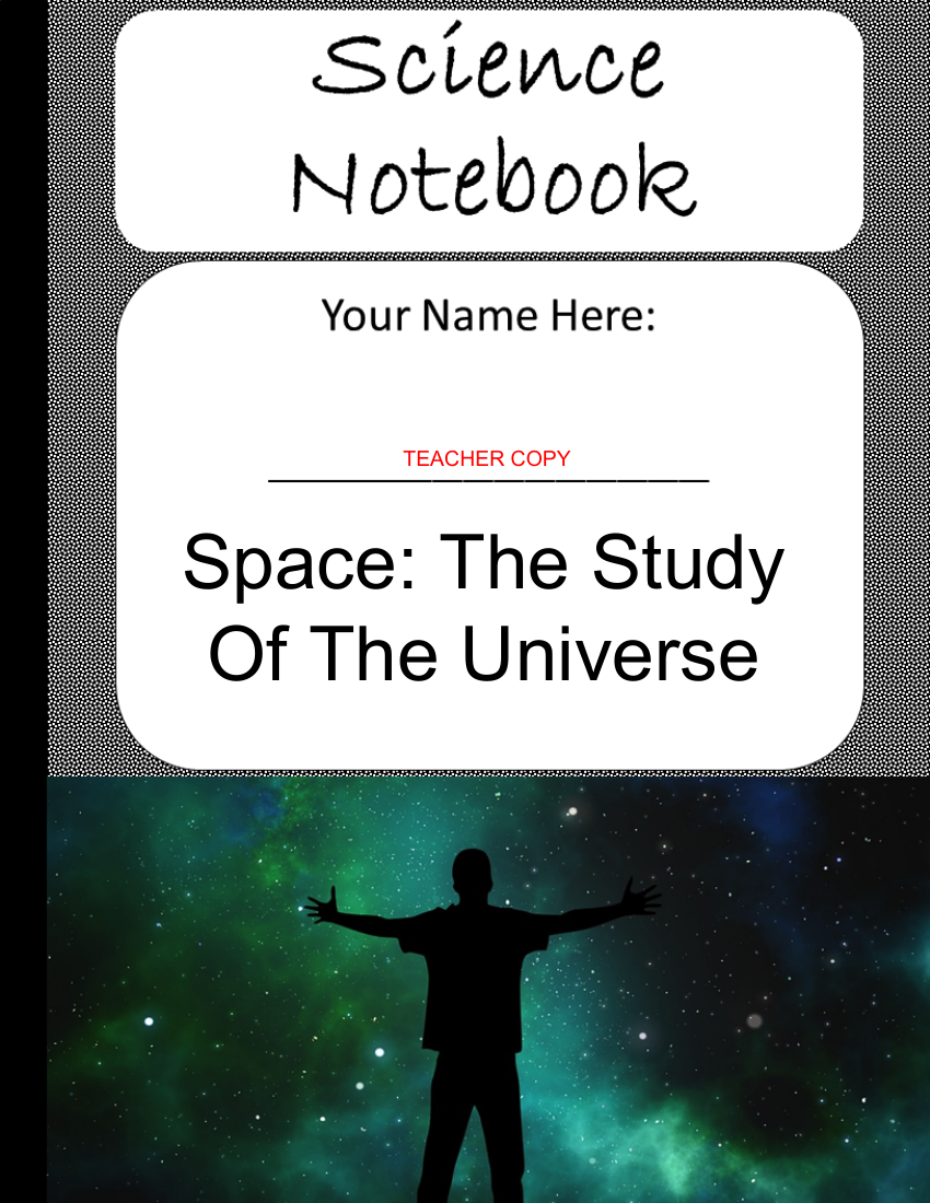 Space An Introduction - Teacher's version of Student Digital Interactive Notebook