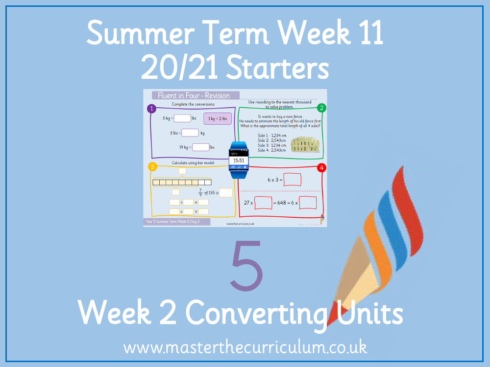 Converting Units - Imperial Units (Activity) - Starter