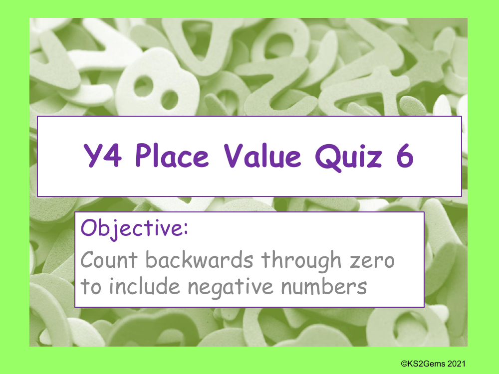 Place Value Quiz 6