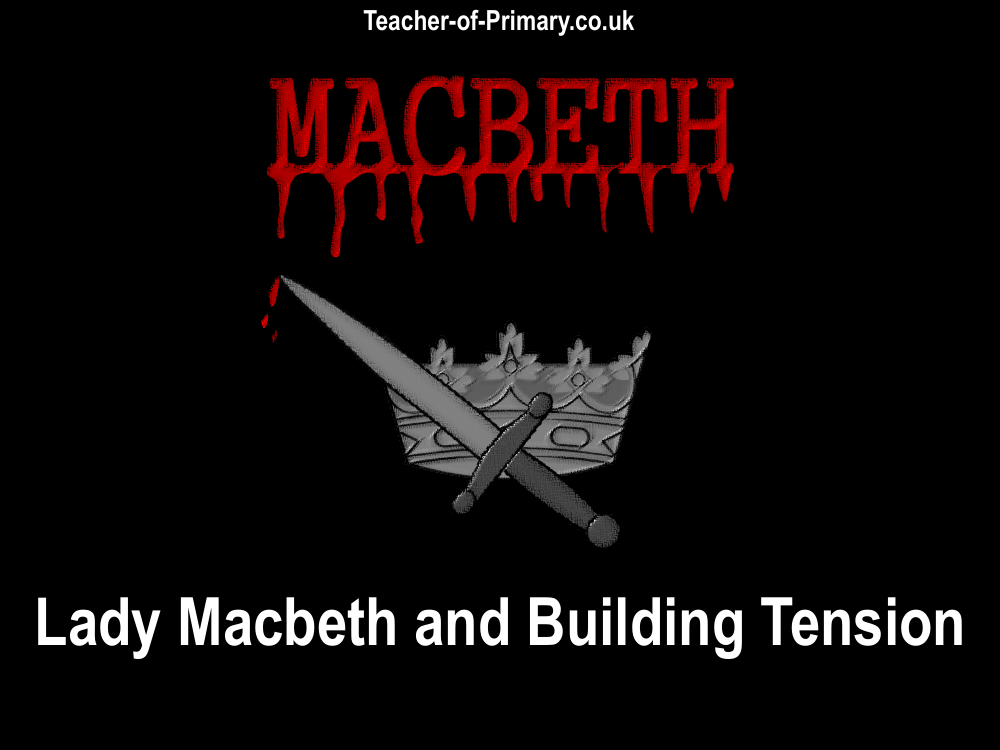 Macbeth - Lesson 11 - Lady Macbeth and building tension PowerPoint