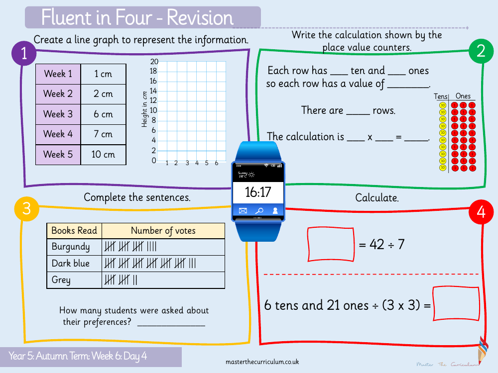 Statistics - Read and Interpret Line Graphs - Starter