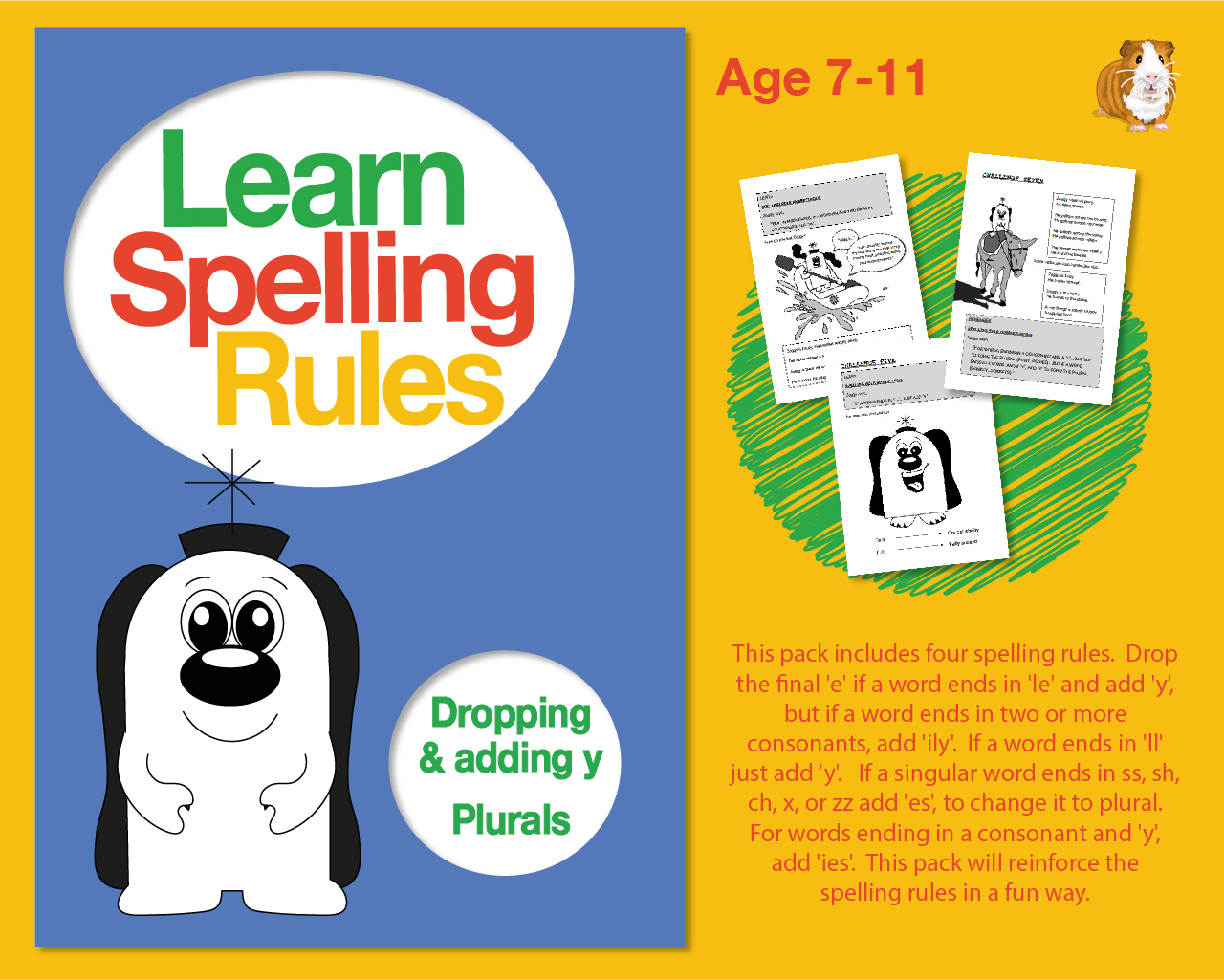 Learn Spelling Rules: Dropping And Adding ‘y’ And Plurals (7-11 years) - Teacher Notes