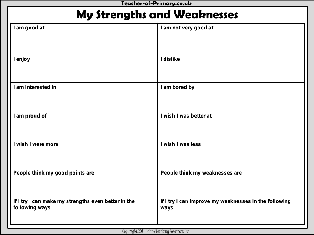 Back to School - All About Me - Worksheet