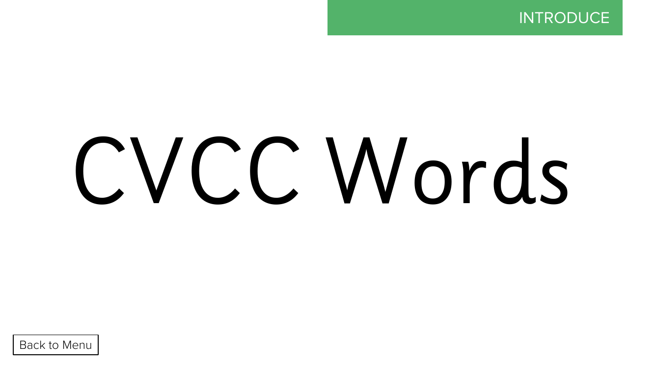 Week 1, lesson 1 CVCC Words - Phonics Phase 4 - Presentation
