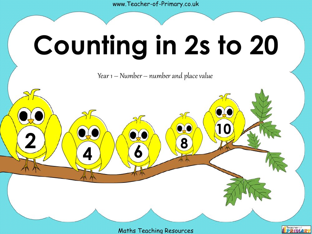 Counting in 2s to 20 - PowerPoint