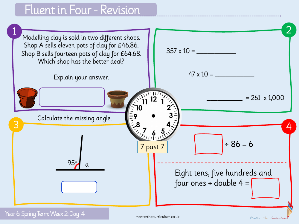 Decimal - Decimals as fractions - Starter