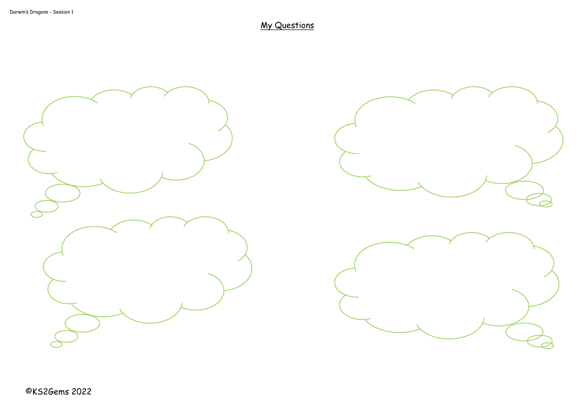 Darwin's Dragons - Session 1 - My Questions