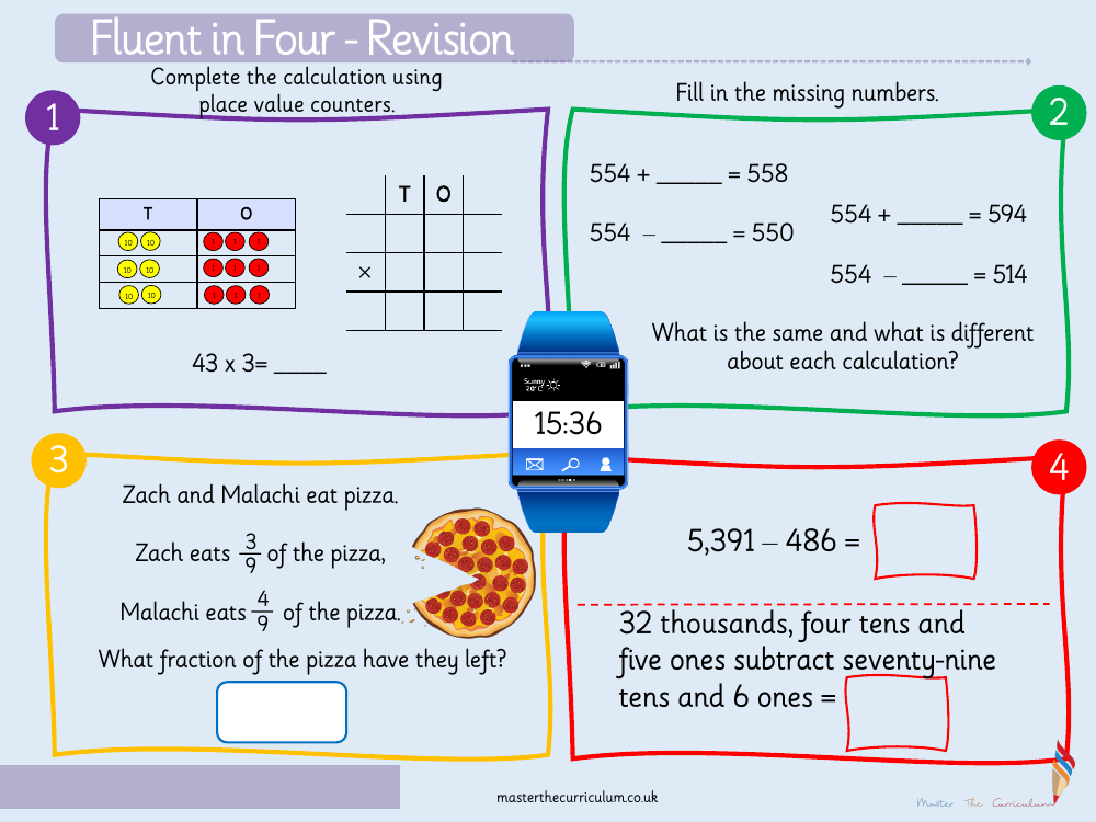 Multiplication and Division - Multiply 2-digits by 1 digit - Starter