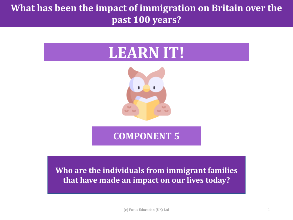 Who are the individuals from immigrant families that have made an impact on our lives today? - Presentation