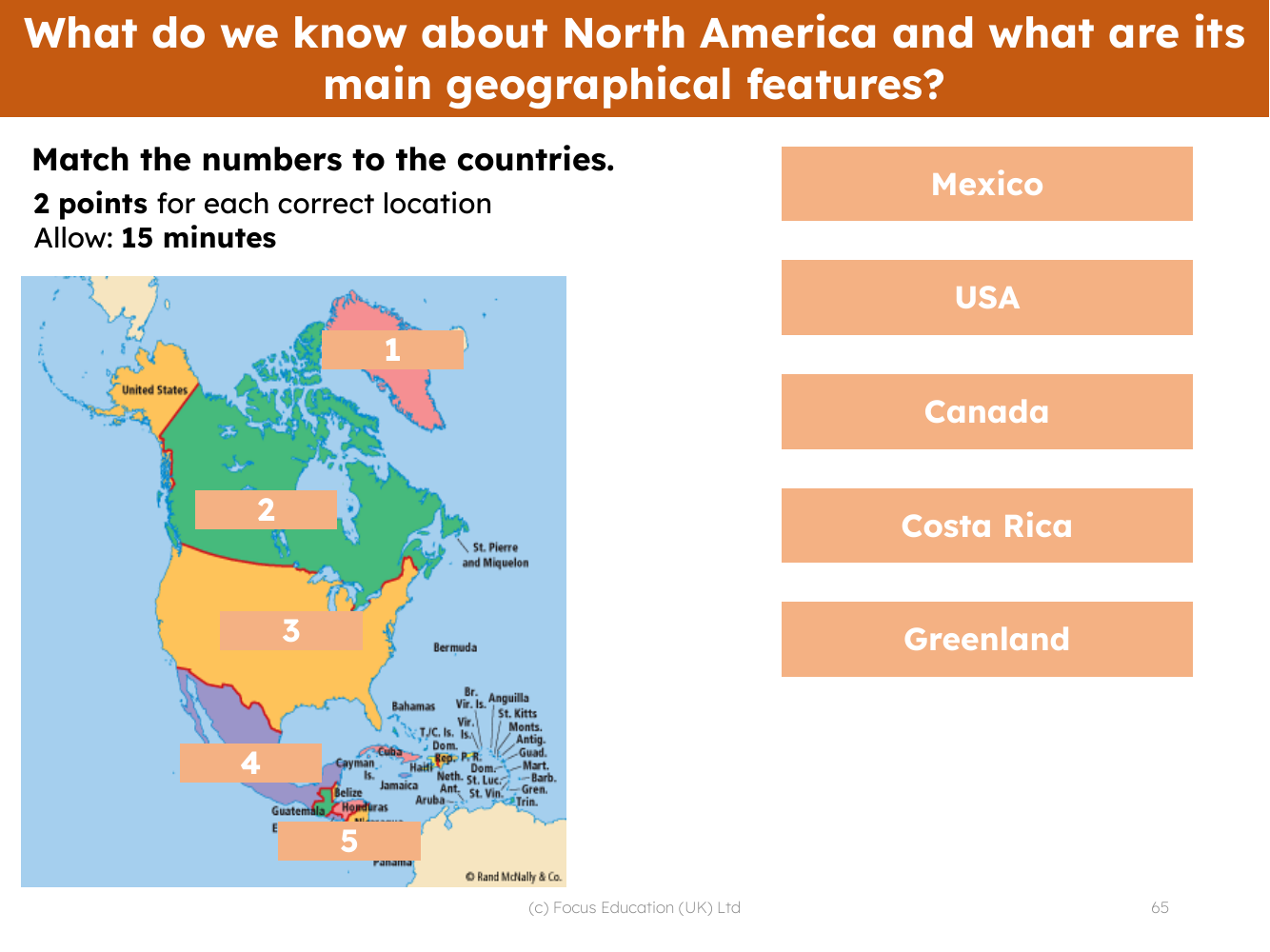 Picture match - Countries of North America