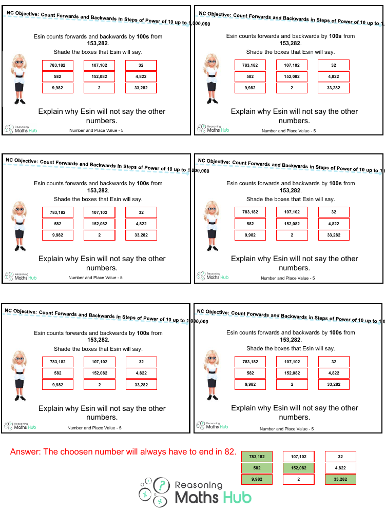 Count Forwards And Backwards In Steps Of Power 9 - Reasoning