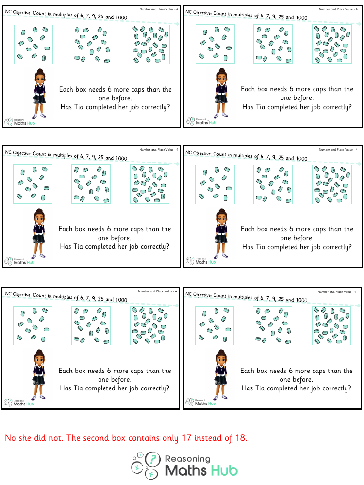 Count in multiples of 6, 7, 9, 25 and 1000 2 - Reasoning