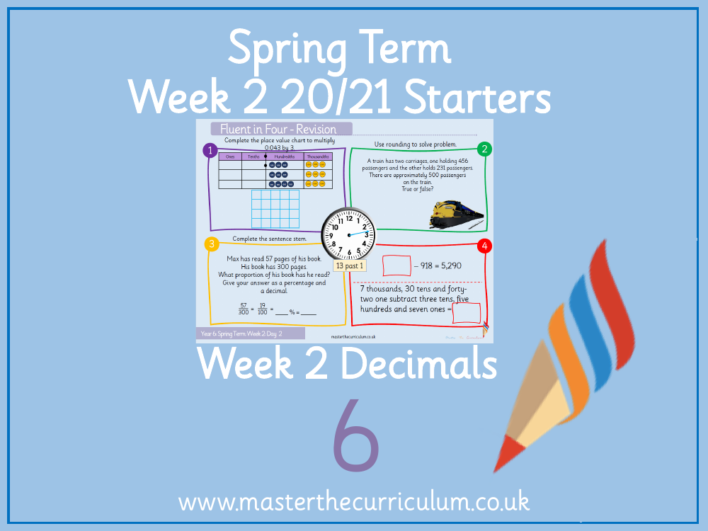 Decimal - Multiply Decimals by Integers - Starter