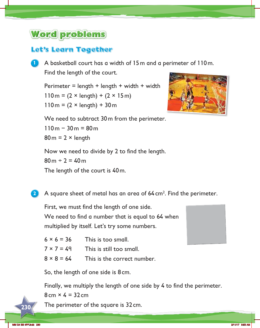 Max Maths, Year 4, Learn together, Word problems (1)