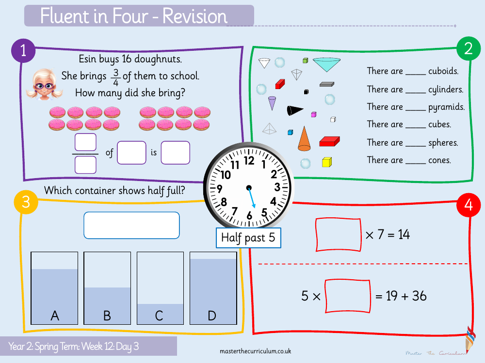 Fractions - Count in fractions - Starter