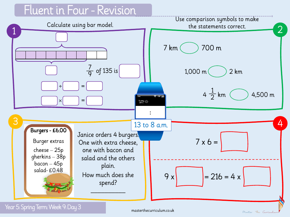 Fractions - Using Fractions as Operators - Starter